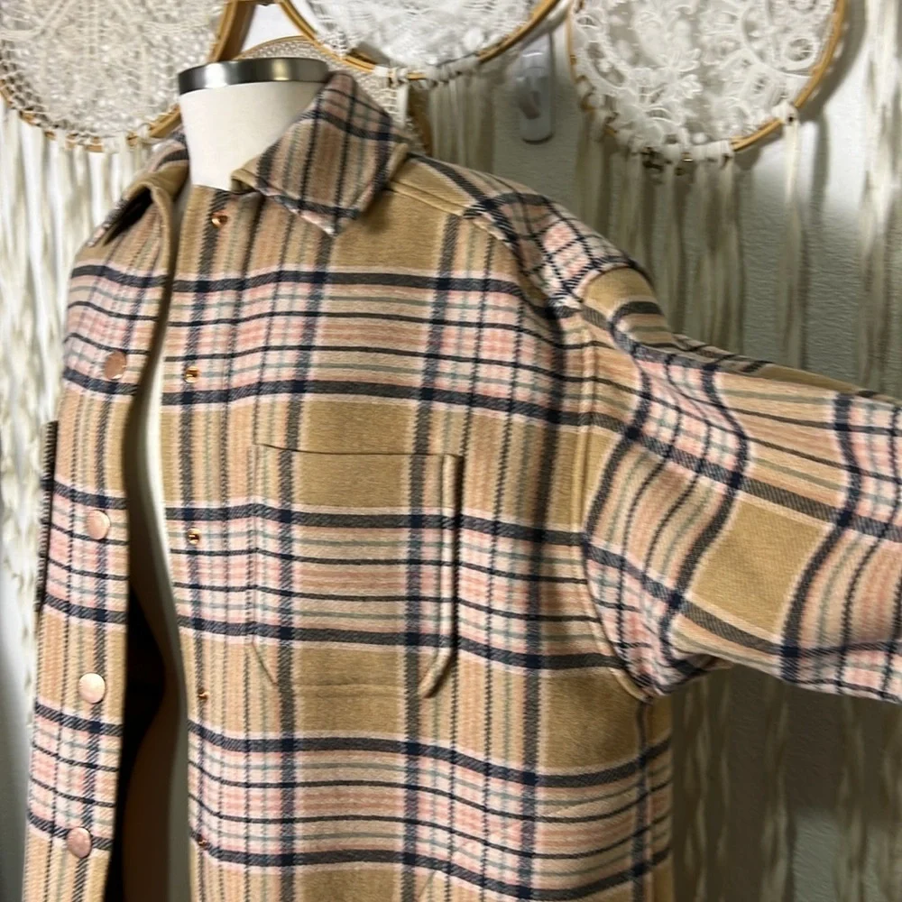 See by Chloe' Checked Wollen Coat Oversized Small